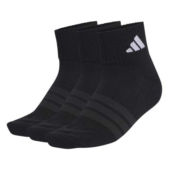 Meias Adidas Ankle 3P - Preto